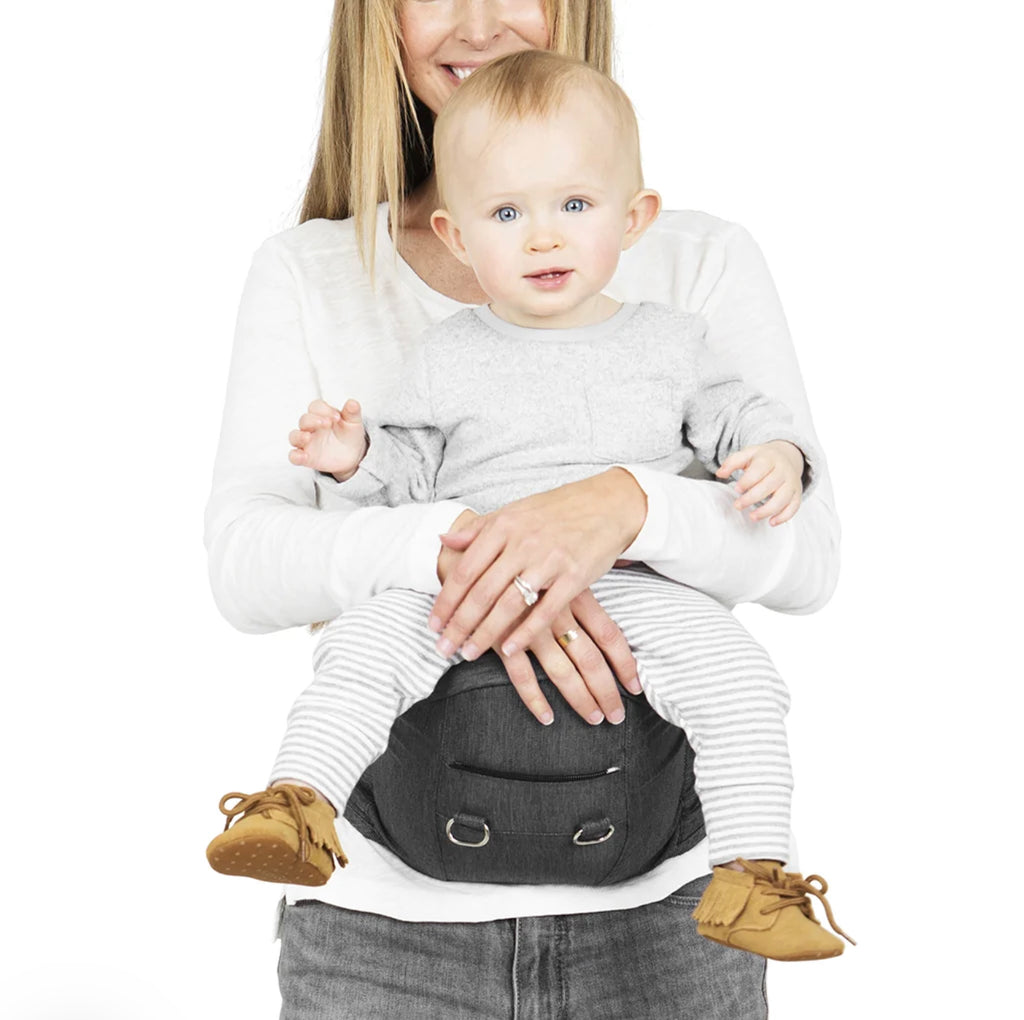 Moby 2-in-1 Carrier + Hipseat Heathered Grey