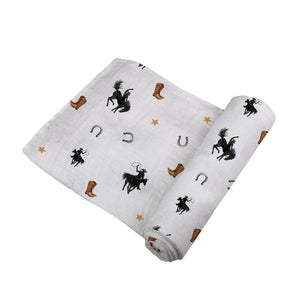 Single Swaddle Blanket Cowboys