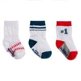 Robeez 3 Pack Socks Baseball